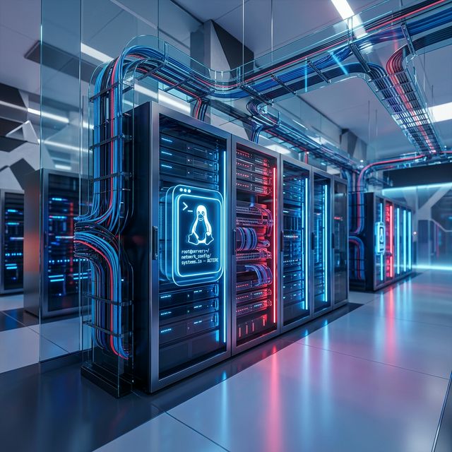 Server Infrastructure Illustration